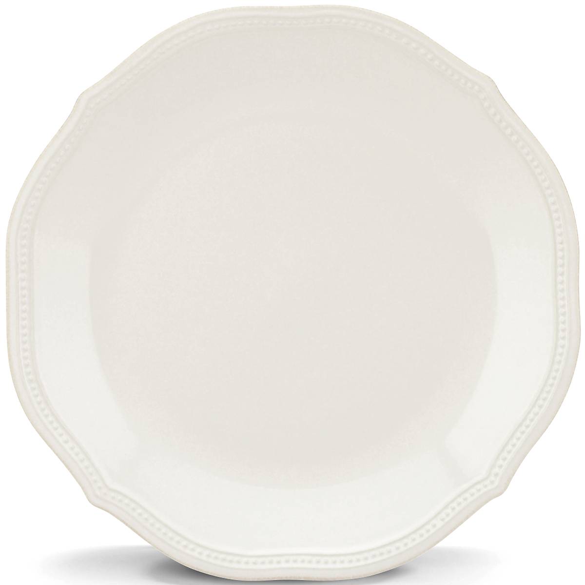 French Perle Bead White™ Dinner Plate