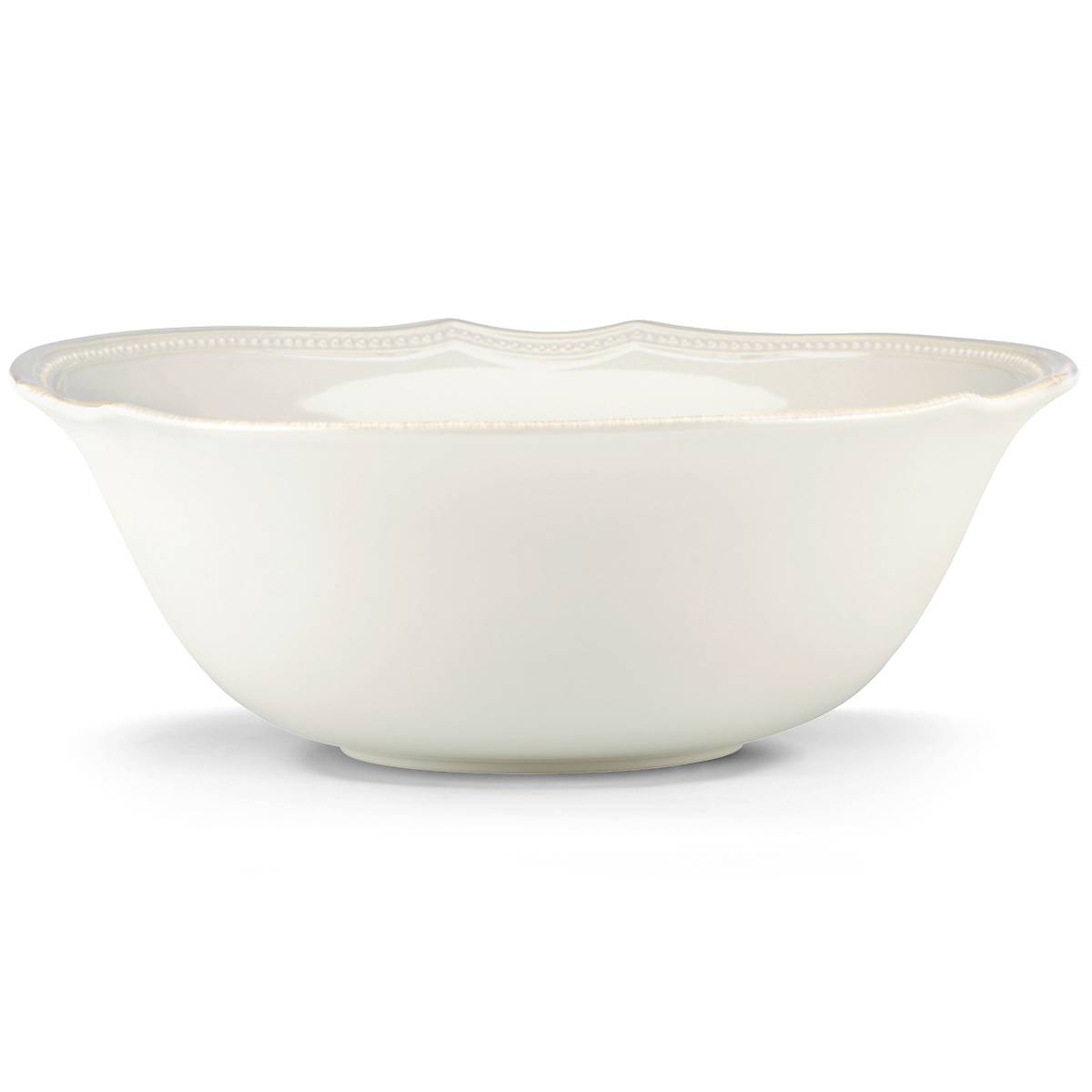 French Perle Bead White™ Large Serving Bowl