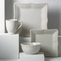 French Perle Bead White™ Square 4-piece Place Setting