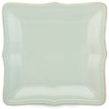 French Perle Bead Ice Blue™ Square Dinner Plate
