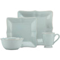 French Perle Bead Ice Blue™ Square Place Setting