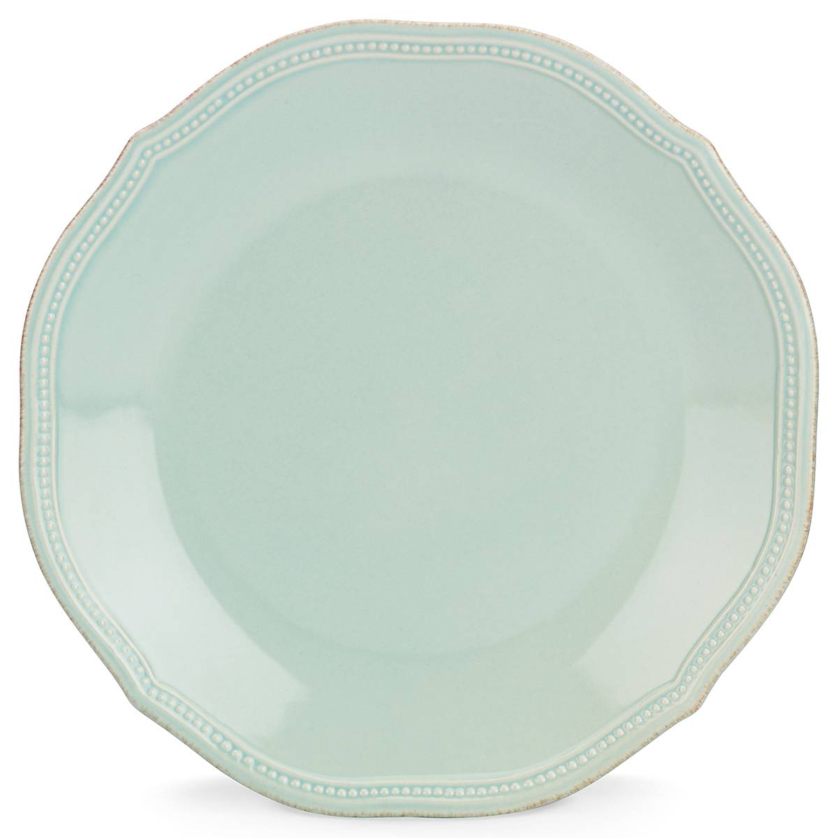 French Perle Bead Ice Blue™ Dinner Plate