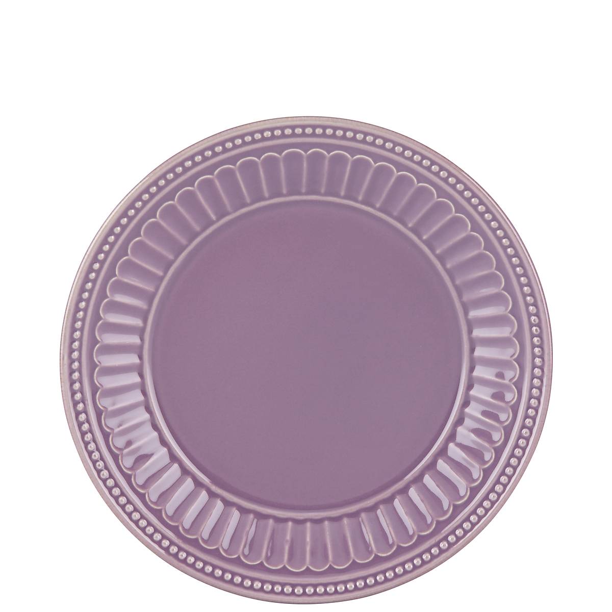 French Perle Groove Lavender™ Dessert Plate