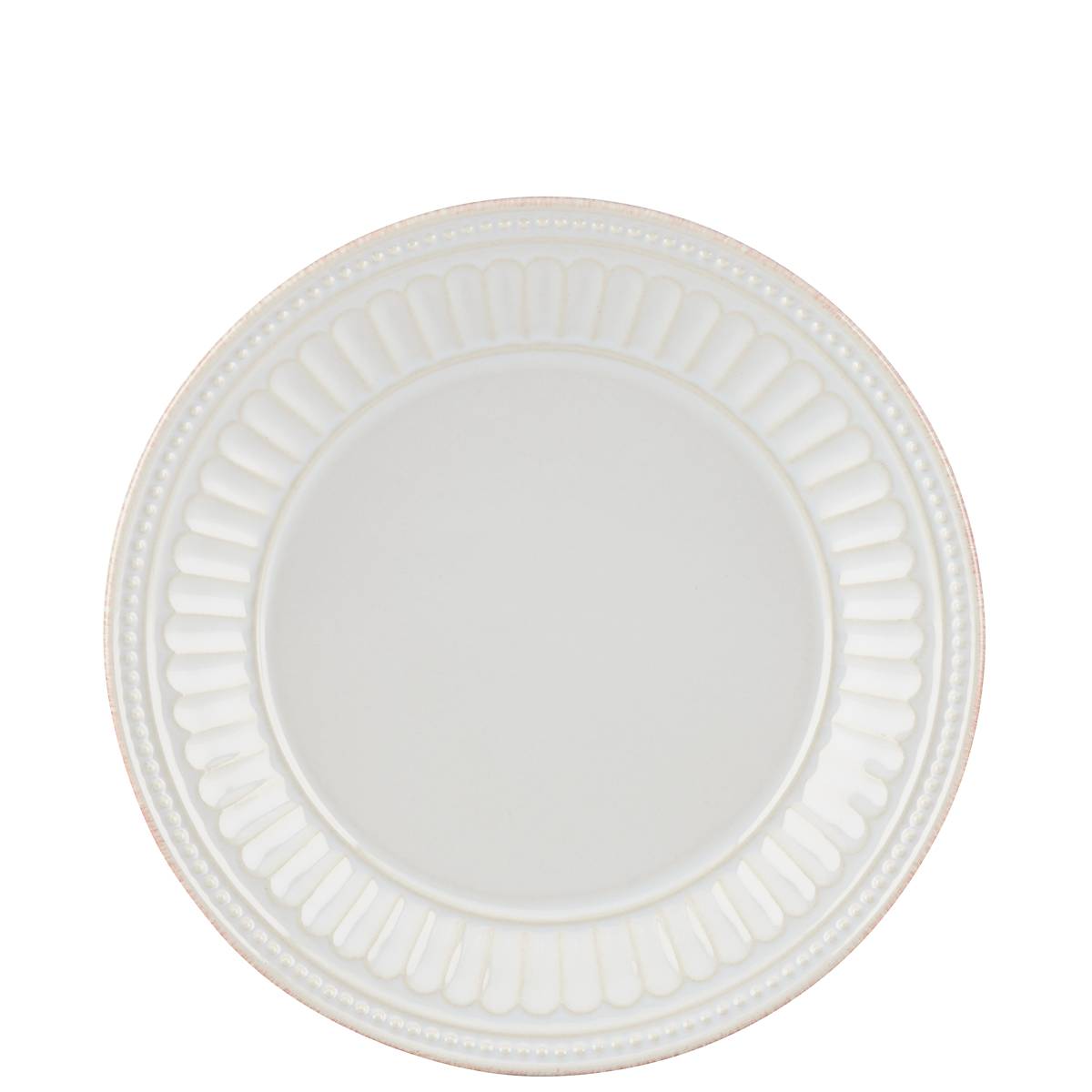 French Perle Groove White™ Dessert Plate