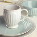 French Perle Groove White™ 4-piece Place Setting