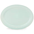French Perle Groove Ice Blue™ 16" Oval Serving Platter