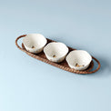 Butterfly Meadow® Rattan Hors D'oeuvres Holder with 3 Bowls
