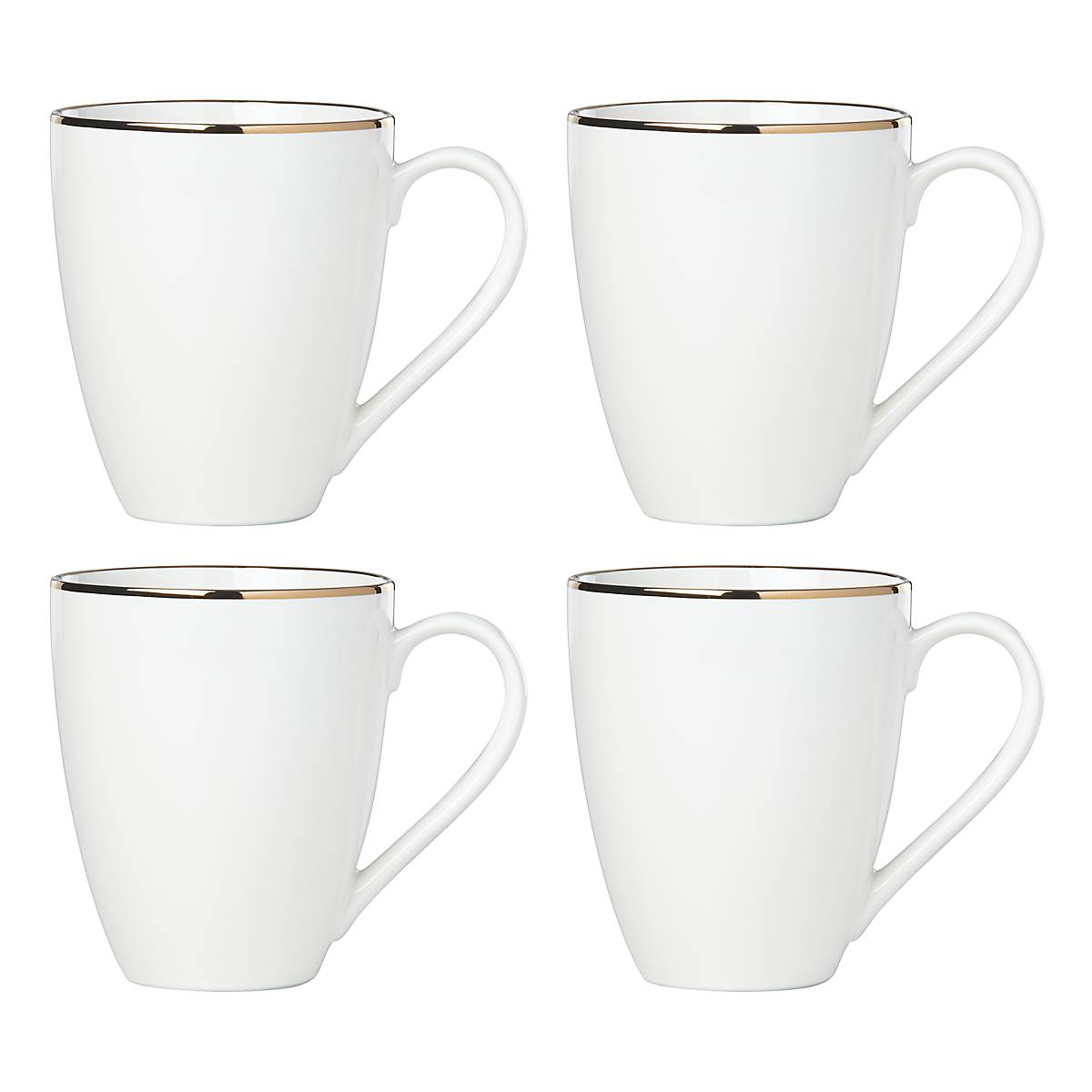 Trianna White™ 4-piece Mug Set