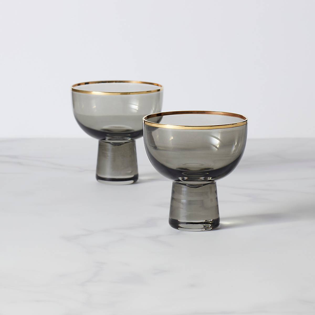 Trianna Slate™ 2-piece Cocktail Glass Set