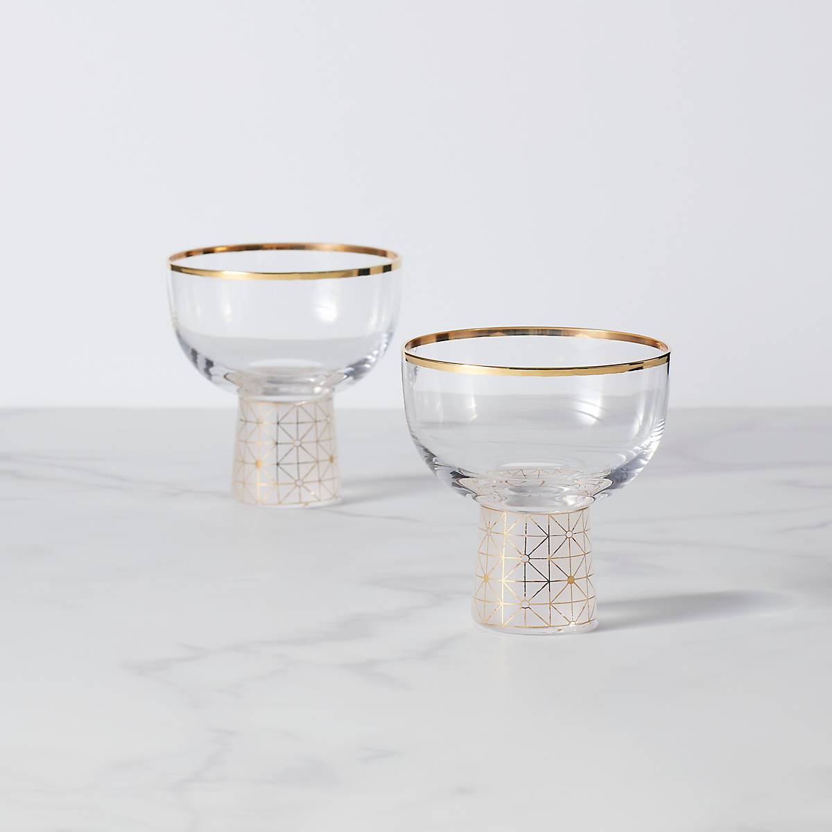 Trianna Frost™ 2-piece Cocktail Glass Set